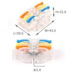 Wire Splice Connectors,For 4mm²,02 03 04 05 06,08,09~20 Pins